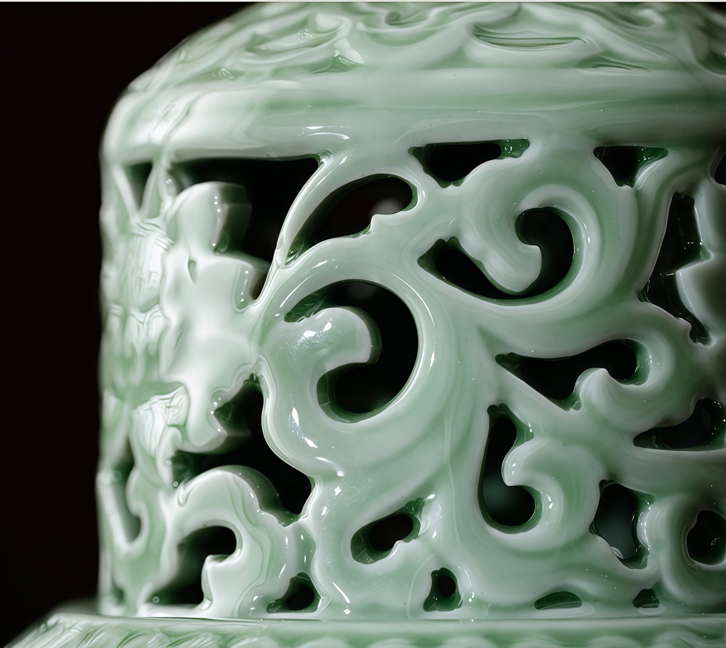 Celadon Pixiu Three-Foot Incense Burner