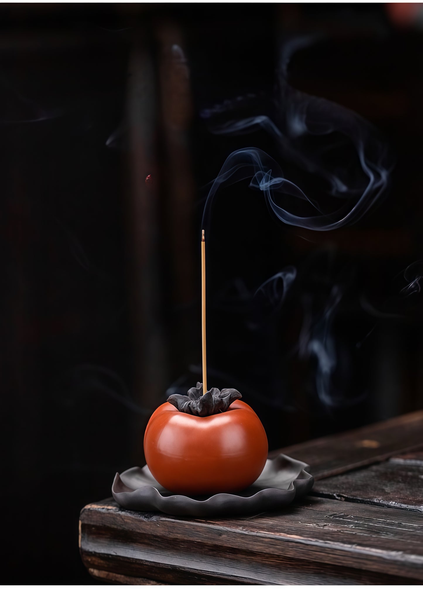 Purple Sand Persimmon Joss Stick and Tray